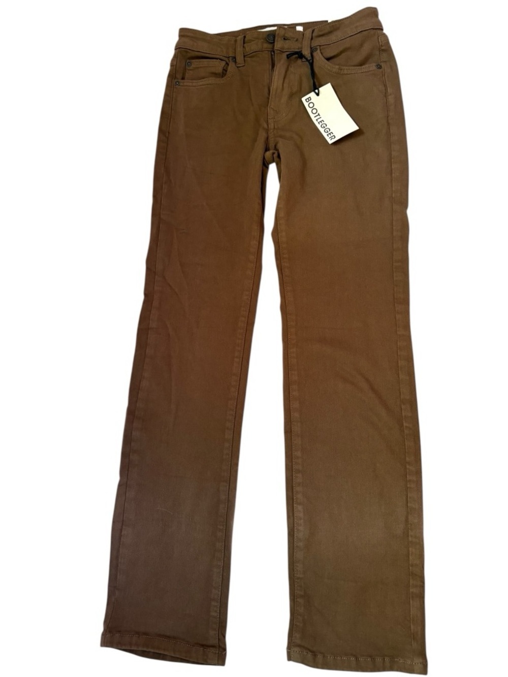 Bootlegger Women's Brown Straight-Leg Jeans 24w x 29L